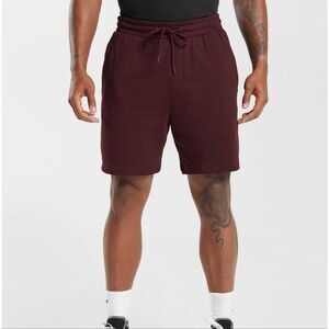 Gymshark Rest Day Essentials Shorts Size Small Rich‎ Maroon NWT in Packaging